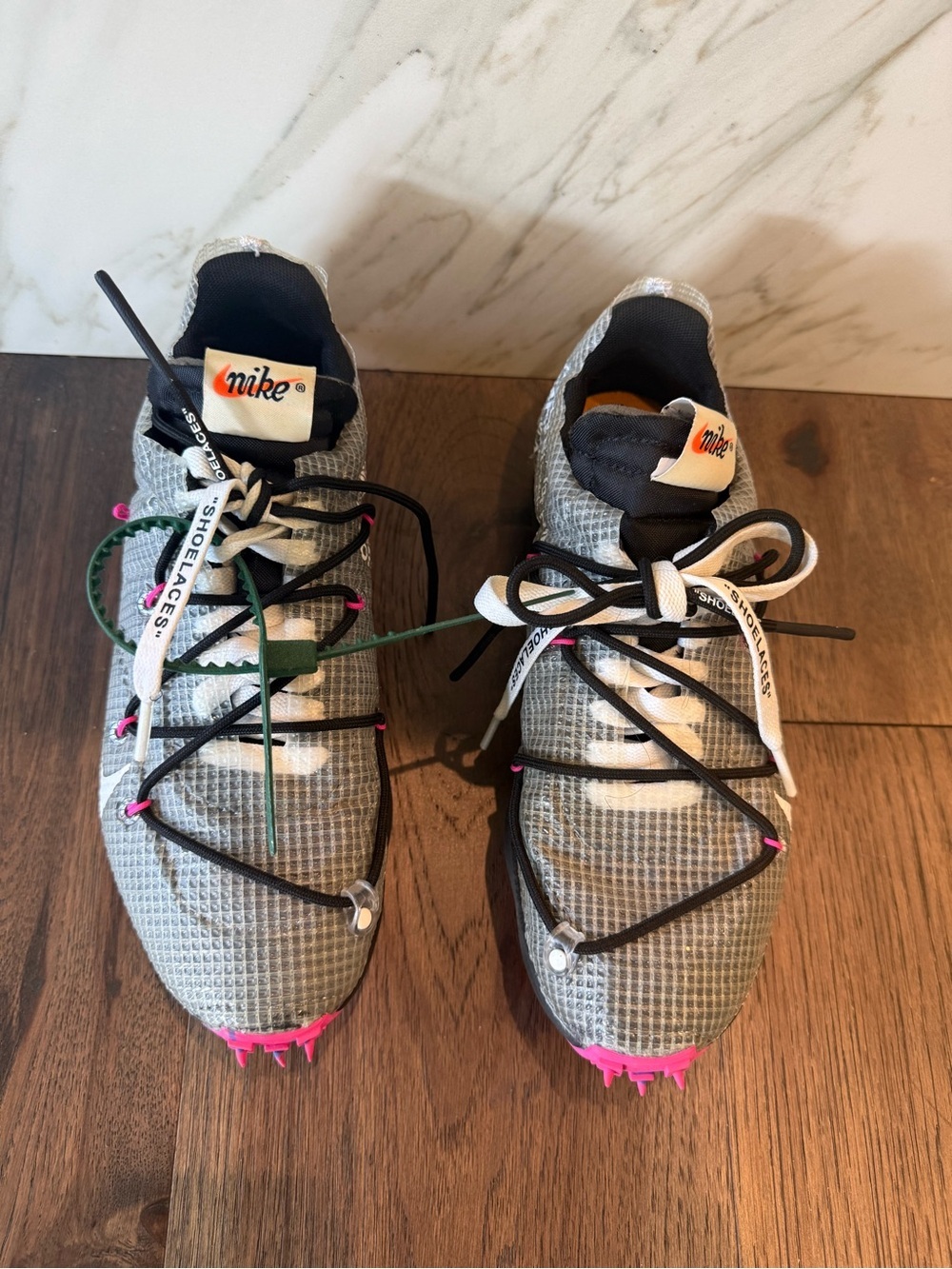 Authentic Off-White x Nike Vapor Street Sneakers Black/Pink Women’s Size 7.5